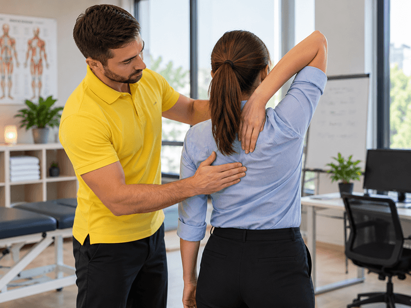 Individualni rad fizioterapeuta sa zaposlenim u INVERNO centru